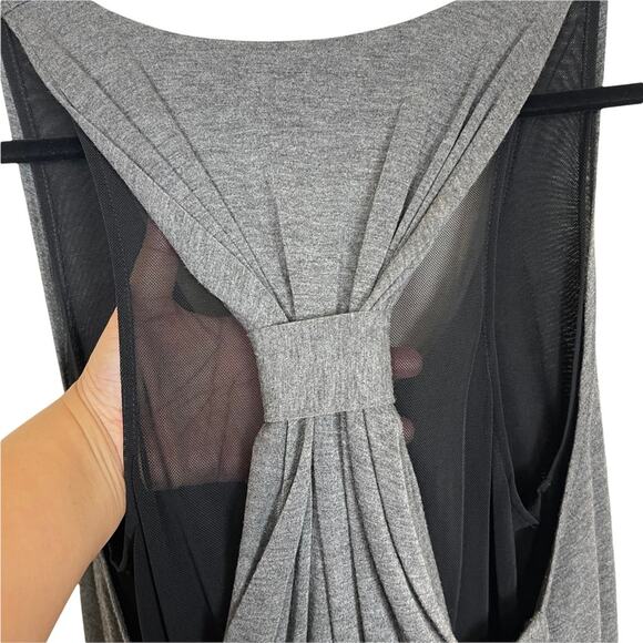 Urban Outfitters Sparkle and Fade Mesh Racerback Knit Mini Dress Gray Size L - Picture 6 of 9